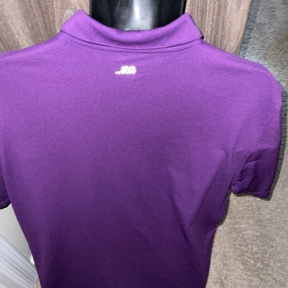 Men’s used size L large Izod logo purple polo golf shirt - Picture 3 of 3